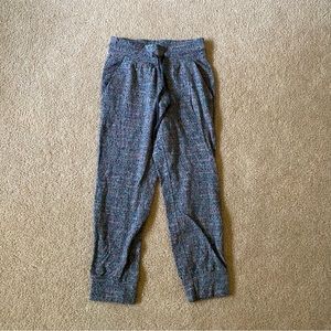 Lululemon Ready to Rulu Jogger Crop Neon Tweed Jacquard HTR Battleship Size 2